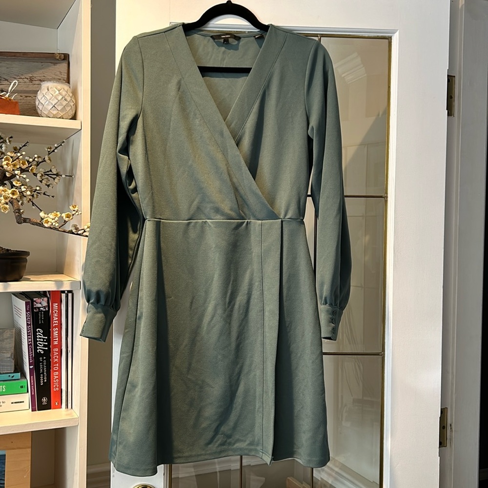 Faux wrap dress, green, Vero Moda, size M